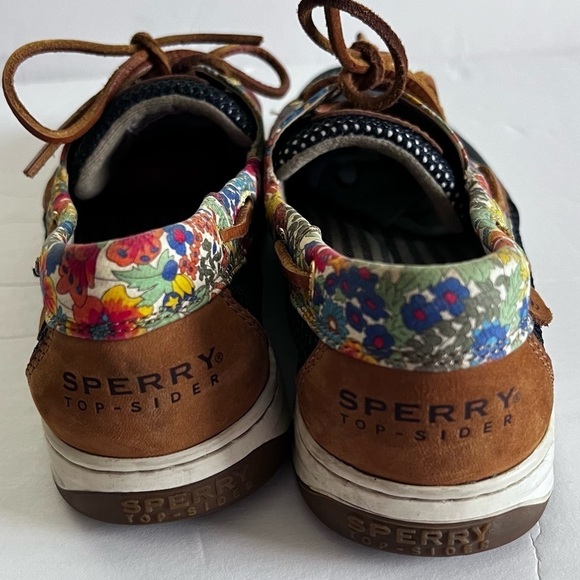 Sperry Topsider Bluefish Liberty Floral Boat Shoe Size 9.5 - Picture 8 of 12
